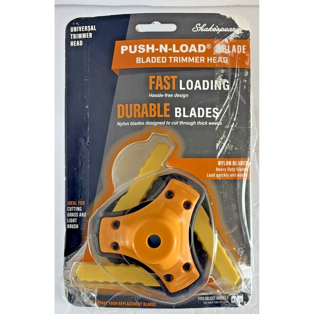 Shakespeare Push-N-Load 3-Blade Universal Trimmer Head New